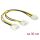 Delock 8 Pin EPS to 2 x 4 Pin Molex Kábel, 30cm (85453)