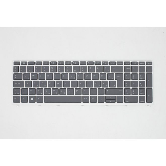 HP ProBook 650 G4 gyári új magyar szürke keretes billentyűzet (L09594-211)