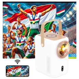   Projector TV L12 Full HD LED Projektor Natív 1920x1080p | WiFi | BlueTooth | Android 9.0 | 230 ANSI Lumen | Hordozható | Automata fókusz | MAGYAR nyelvű menüvel