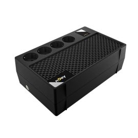   NJOY Szünetmentes Tápegység Akkumulátorral, 650VA / 360W, Renton 650 Plus (4 Schuko hálózati konnektor aljzat kimenet, line-interaktív, fekete) UPCSBLS665TRECG01B