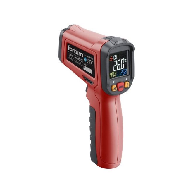 FORTUM Professional Infravörös, digitális hőmérő -40C-től +800C-ig (4780401)