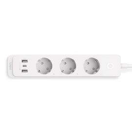   TP-LINK Okos Hálózati Elosztó, WIFI, 3 x Dugalj + 2 x USB 3.0 QC töltő + 1 x 18W PD USB-C töltő, 1,5m kábel (TAPO P300)