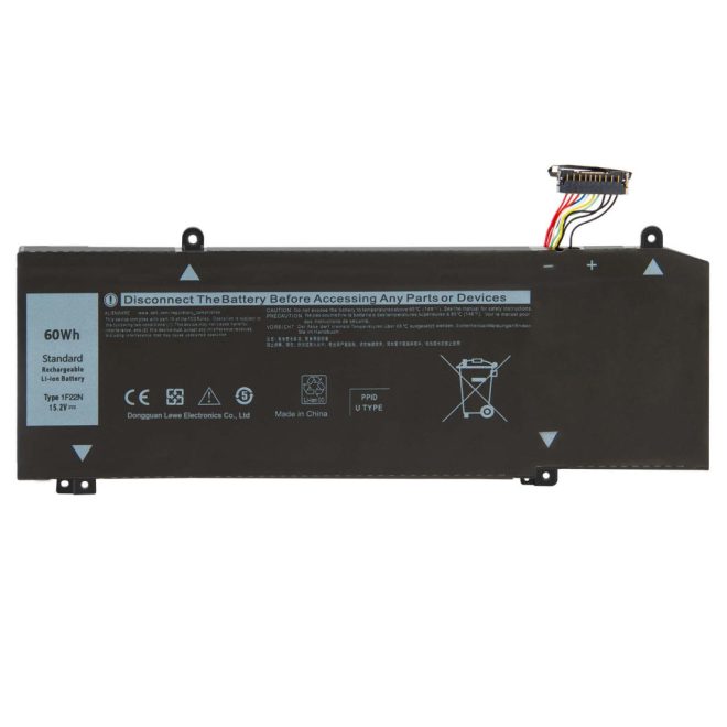 Dell Alienware M15, M17, G5 5590, G7 7590, G7 7790 helyettesítő új 4 cellás 3750mAh akkumulátor (60Wh) (1F22N)