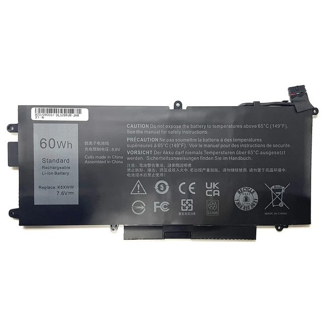 Dell Latitude 7390 2-in-1 Laptop Akkumulátor, új, gyárival megegyező minőségű helyettesítő, 4 cellás (7500mAh)