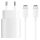 Samsung Galaxy-hoz 25W gyors Töltő + Kábel (USB-C to USB-C) S8, S9, S10, S20, S21, S22, S23, S24 fehér