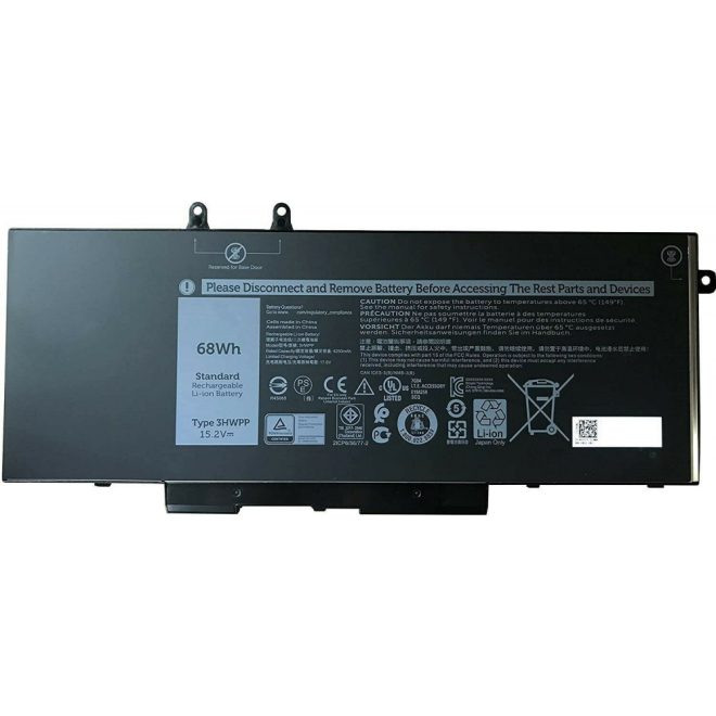 Dell Latitude 5501 Laptop Akkumulátor, új, gyárival megegyező minőségű helyettesítő, 3 cellás (4250mAh)