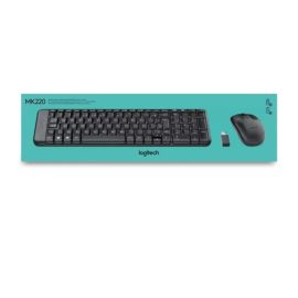   Logitech MK220 Vezeték Nélküli MAGYAR Billentyűzet + Egér | USB | Fekete | Helytakarékos (920-003167)