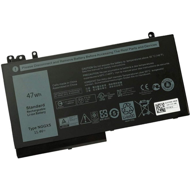 Dell Latitude E5470 Laptop akkumulátor, új, gyárival megegyező minőségű helyettesítő, 3 cellás (4090mAh)
