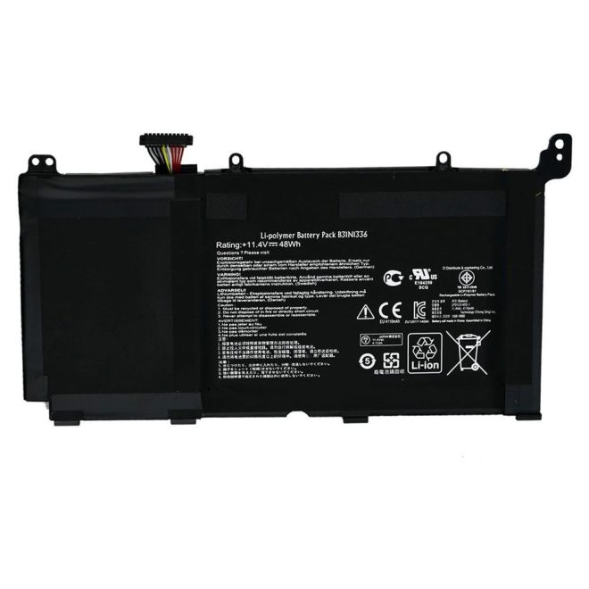 Asus K551 K551LN Laptop Akkumulátor, új, gyárival megegyező minőségű helyettesítő, 3 cellás (4500mAh)