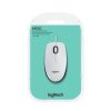Logitech M100 Vezetékes USB Optikai Egér Fehér (910-006764)
