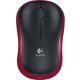 Logitech m185 USB fekete-piros optikai vezeték nélküli egér (910-002240)