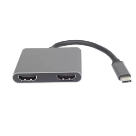   USB-C átalakító HUB - 2x HDMI, USB 3.0 és USB-C portokkal, több kijelző és eszköz csatlakoztatásához, gyors adatátvitel és stabil kapcsolat laptophoz és PC-hez
