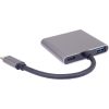 USB-C átalakító HUB - 2x HDMI, USB 3.0 és USB-C portokkal, több kijelző és eszköz csatlakoztatásához, gyors adatátvitel és stabil kapcsolat laptophoz és PC-hez