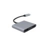 USB-C (TYPE-C) to 2xHDMI adapter, 4K és FULL HD 1080p felbontás