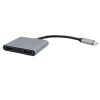 USB-C (TYPE-C) to 2xHDMI adapter, 4K és FULL HD 1080p felbontás