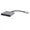 USB-C (Type-C) - 2x HDMI adapter, 4K és Full HD 1080p felbontással - dupla kijelző csatlakoztatásához, éles képminőség és stabil jelátvitel laptophoz és PC-hez
