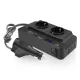 12V autós inverter 200W DC 12V átalakító AC 220V-ra, 2 hálózati csatlakozóval, 2db USB és 1db USB-C porttal, JFIND D0088 (D0088-2, 8300-2)