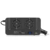 12V autós inverter 200W DC 12V átalakító AC 220V-ra, 2 hálózati csatlakozóval, 2db USB és 1db USB-C porttal, JFIND D0088 (D0088-2, 8300-2)