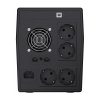 Green Cell Szünetmentes Tápegység Akkumulátorral 2000VA, 1200W, LCD kijelző (4 Schuko, line-interaktív AVR, USB menedzsment, RJ45 vonalvédelem (UPS05)