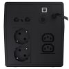 Green Cell Szünetmentes Tápegység Akkumulátorral 1000VA, 700W, LCD kijelző (2 Schuko, 2 IEC, line-interaktív AVR, USB menedzsment, RJ45 vonalvédelem (UPS08)