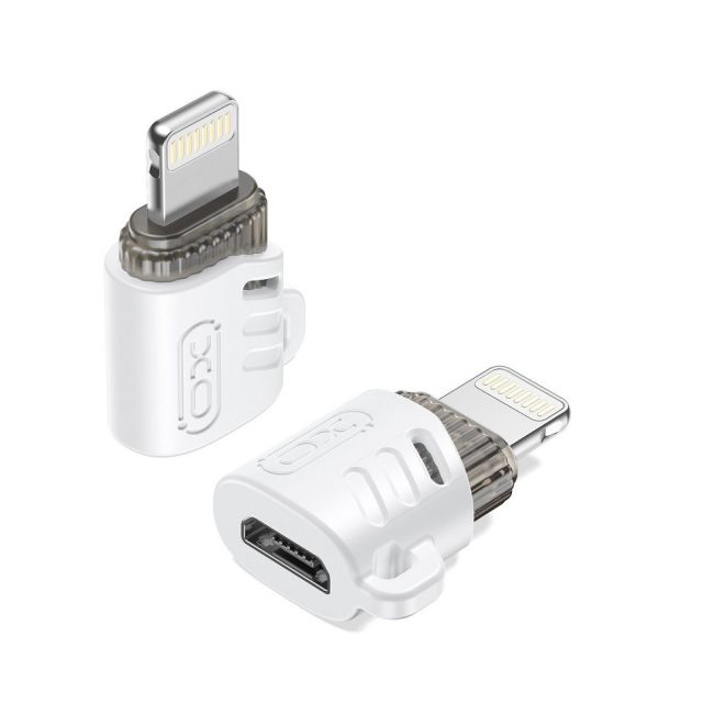 Lightning to microUSB OTG (On-the-Go) Adapter, Átalakító Fehér (NB256F)