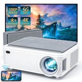   Projector TV X5 Full HD LED Projektor Natív 1920x1080p | WiFi | BlueTooth 5.0 | fehér | 250 ANSI Lumen | MAGYAR nyelvű menüvel