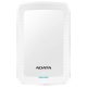 ADATA  HV300 1TB Slim USB 3.2 fehér külső winchester (AHV300-1TU31-CWH)