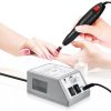 Elektromos körömcsiszoló gép - manikűrhöz és pedikűrhöz, szürke