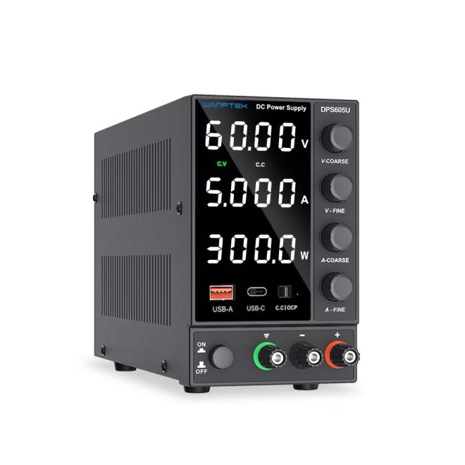 Wanptek DPS605U szabályozható laboratóriumi tápegység - 0-60V / 0-5A, 300W