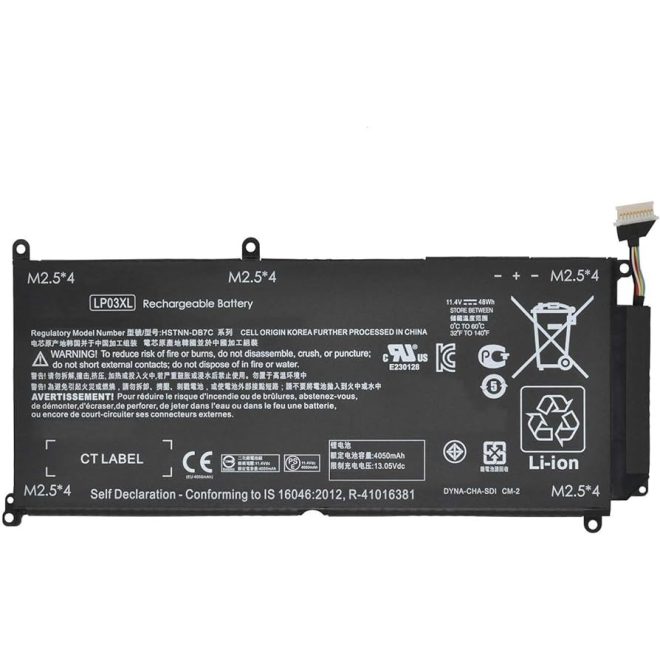 HP Envy Envy 15-AE04 Laptop Akkumulátor, új, gyárival megegyező minőségű helyettesítő, 3 cellás (4560mAh)