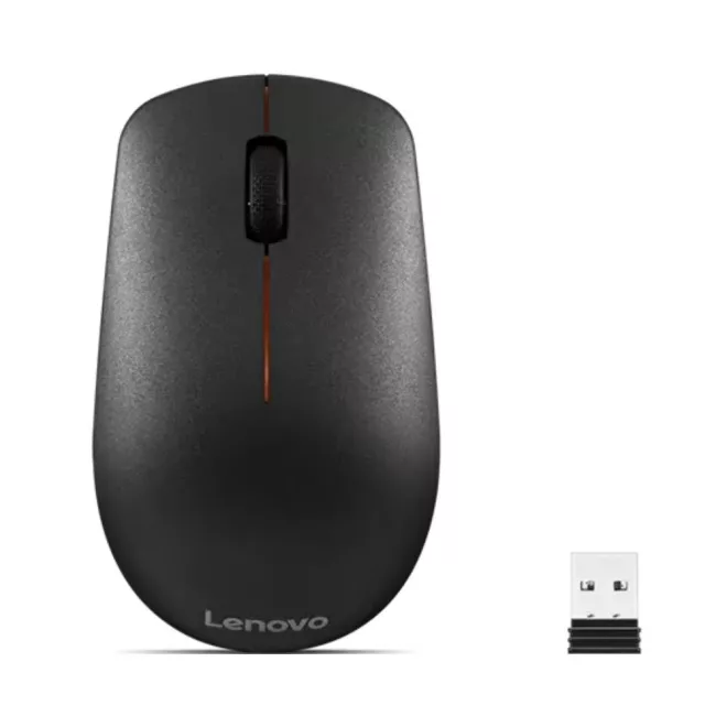 Lenovo 400 Vezeték Nélküli fekete optikai egér, tartozék 1 db AA elemmel
