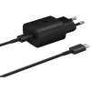 Samsung Gyári USB-C 25W Telefon és Tablet Adapter, Töltő + 1m USB-C töltőkábel (EP-TA800EBE + EP-DA705BBE)