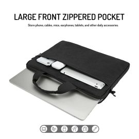   Blackbird 15,6 colos Sleeve Ultra vékony (3cm) fekete laptop táska, extra nagy oldalzsebbel