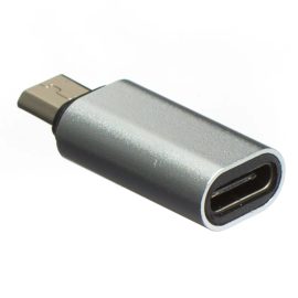   USB-C (Type-C) anya - microUSB apa OTG (On-the-Go)  átalakító, ezüst