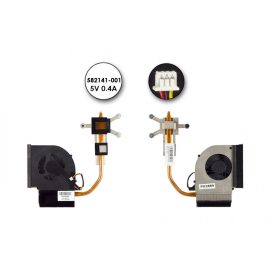   Compaq Presario CQ61, CQ71, HP G61, G71 használt komplett hűtő ventilátor egység (KSB06105HA, 582141-001)