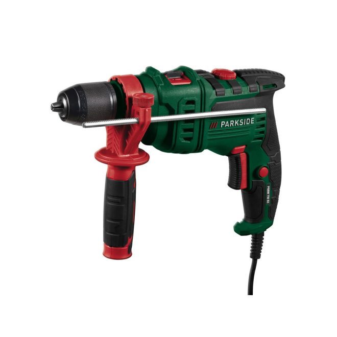 PARKSIDE® 750W-os Fúrógép Kapcsolható Ütvefúró Funkcióval, 0-3000 fordulatszám, 48.000 ütésszám, PSBM 750 B3