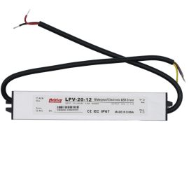   Vízálló LED -fémházas- tápegység 12V 1,7A 20W IP67, Mulview (LPV-20-12)
