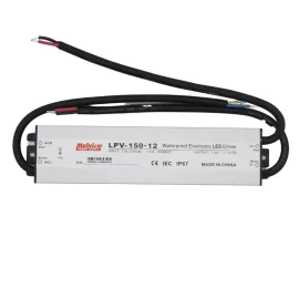   Vízálló LED -fémházas- tápegység 12V 12.5A 150W IP67, Mulview (LPV-150-12)