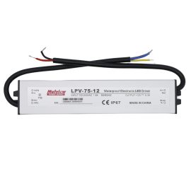  Vízálló LED -fémházas- tápegység 12V 6,3A 75W IP67, Mulview (LPV-75-12)