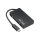 USB-C HUB 4xUSB 3.0 csatlakozóval, fekete (BLACKBIRD - BH1201)