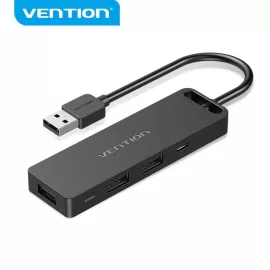   Vention USB 2.0 | 3x USB | TF | SD | Micro USB-B HUB | 0.15m | fekete