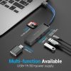 Vention USB 2.0 | 3x USB | TF | SD | Micro USB-B HUB | 0.15m | fekete