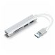 USB 3.0 HUB átalakító a következőkre: 3xUSB 3.0, SD/microSD kártya (BLACKBIRD - BH1472)