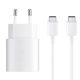 Samsung Gyári USB-C 25W Telefon és Tablet Adapter Töltő + 1m USB-C töltőkábel (EP-TA800EWE + EP-DG977BWE)