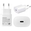 Samsung Gyári USB-C 25W Telefon és Tablet Adapter Töltő + 1m USB-C töltőkábel (EP-TA800EWE + EP-DG977BWE)