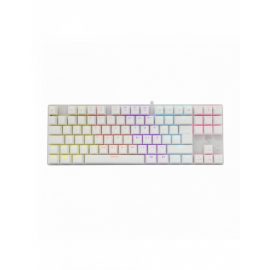   White Shark COMMANDOS RGB világítós magyar kiosztású MECHANIKUS fehér gamer billentyűzet, piros kapcsolók (GK-2106W/R-HU)