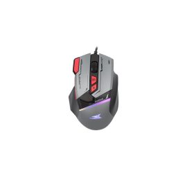   Barracuda MANTA-B RGB gamer egér, 8D, szürke, 12800 DPI (BGM-047G)