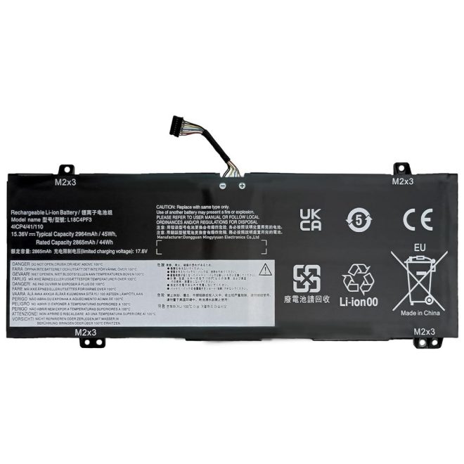 Lenovo IdeaPad C340-14IML Laptop akkumulátor, új, gyárival megegyező minőségű helyettesítő, 4 cellás (2865mAh)