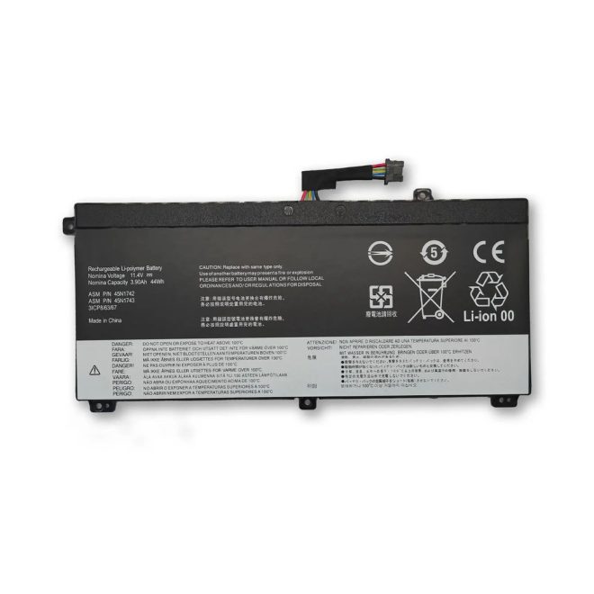 Lenovo ThinkPad T550 Laptop Akkumulátor, új, gyárival megegyező minőségű helyettesítő, 3 cellás (3860mAh)