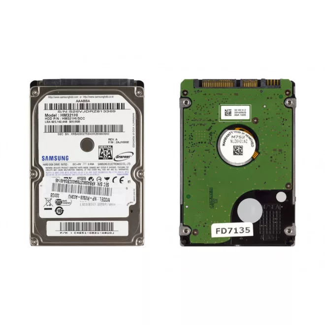 320GB 5400RPM 2,5' SATA (3Gbit/s) használt winchester, HDD